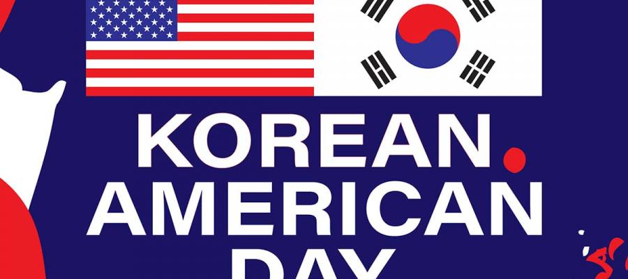 American & Korean flags