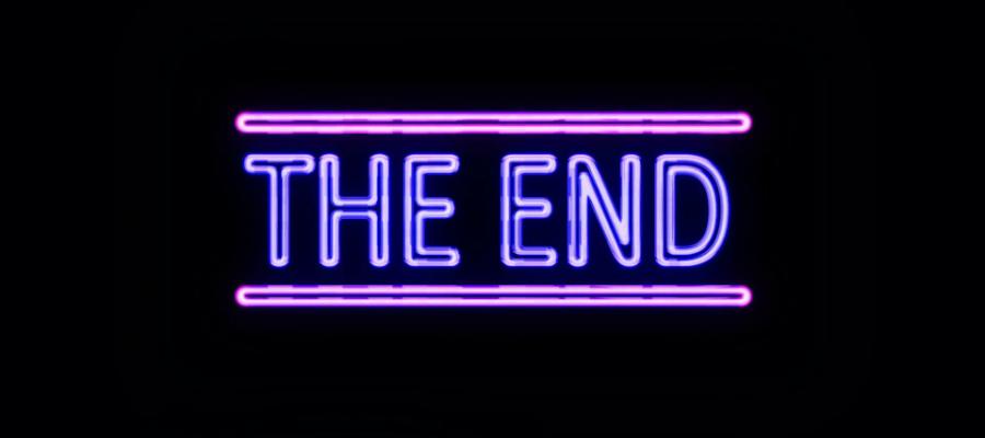 The End in neon