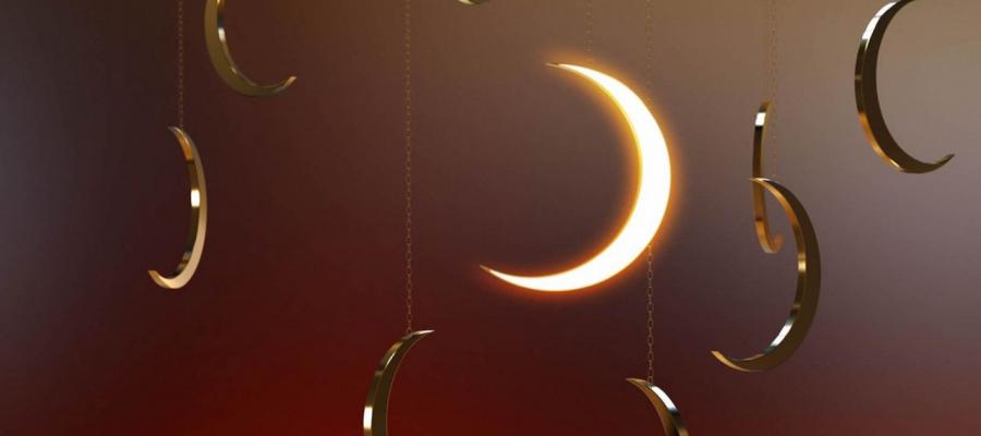 Crescent moon of Ramadan