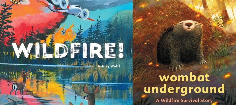 Wildfire! by Ashley Wolff & Wombat Underground by Sarah Thomson