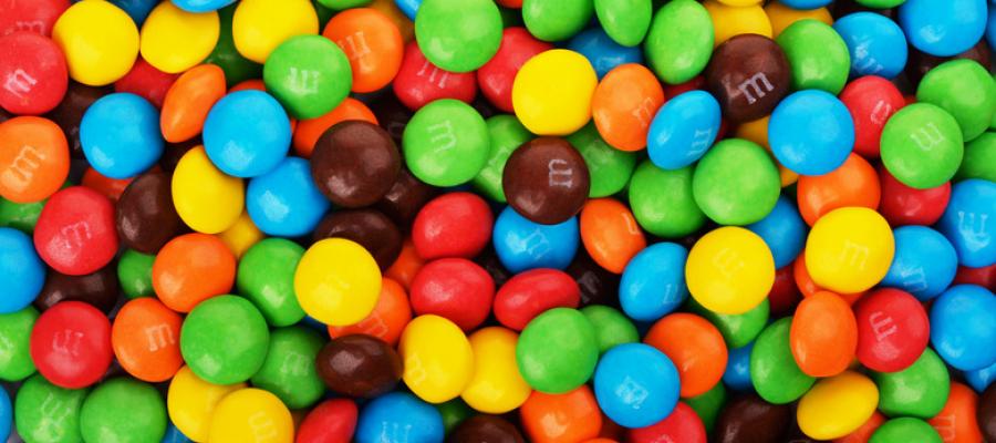 M&Ms for a Candy Olympics event